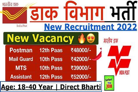 post office recruitment 2022 apply online.